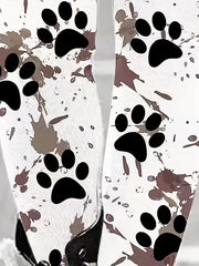  Paw & Splash Print Leggings