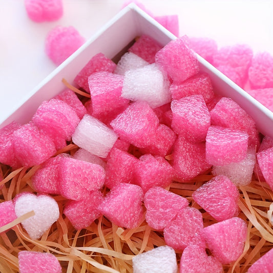 60pcs Heart-shaped Filling Material Pearl Cotton Lining