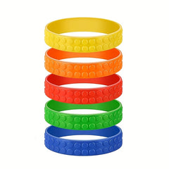 30pcs Colorful Elastic Rubber Silicone Wristbands Gift Bag Filling
