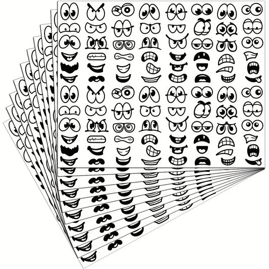 960pcs Halloween Stickers Eye Mouth Cartoon Labels for DIY Scrapbooking