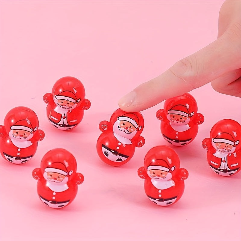 10pcs Mini Christmas Tumbler Tabletop Decoration