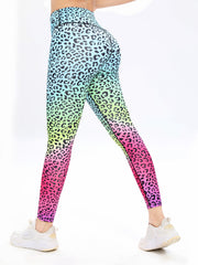 Colorful Print Slim Fit Yoga Leggings Women's Activewear