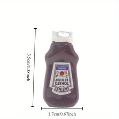 1:12 Dollhouse Miniature Snacks Set with Ketchup