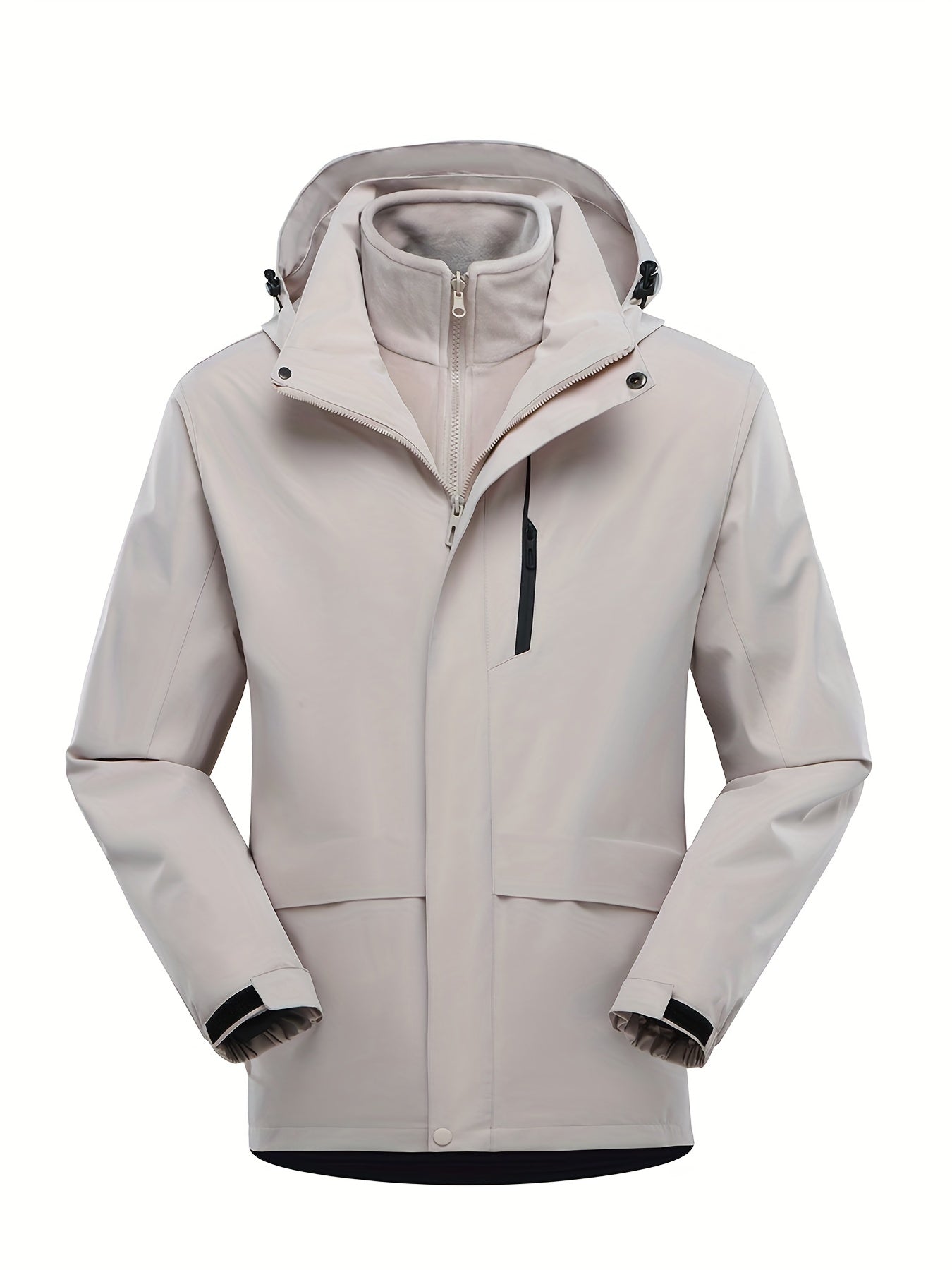 3-in-1 Sports Hooded Jacket for Outdoor Hiking - Women's Winter Warm Coat