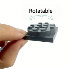 10pcs Rotatable 4x4 Turntable Base with Smooth Surface for Kids Educational Toy