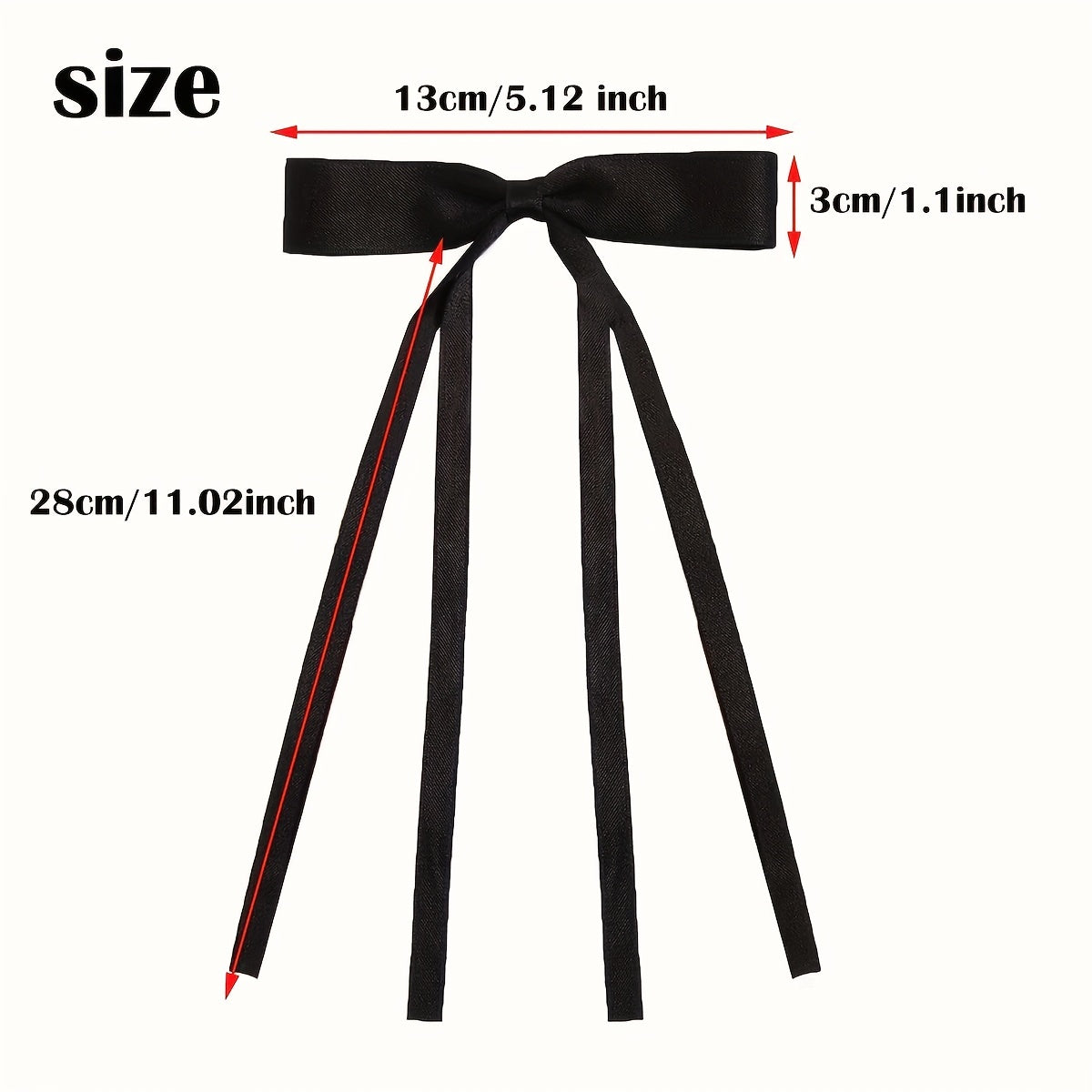 4pcs Ribbon Bow Hair Clip Sweet Duck Billed Clip