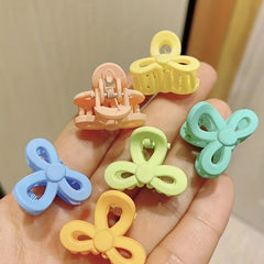 4pcs Mini Hair Claw Bow Shaped Hair Claw Clip for Women Girls Baby Toddlers