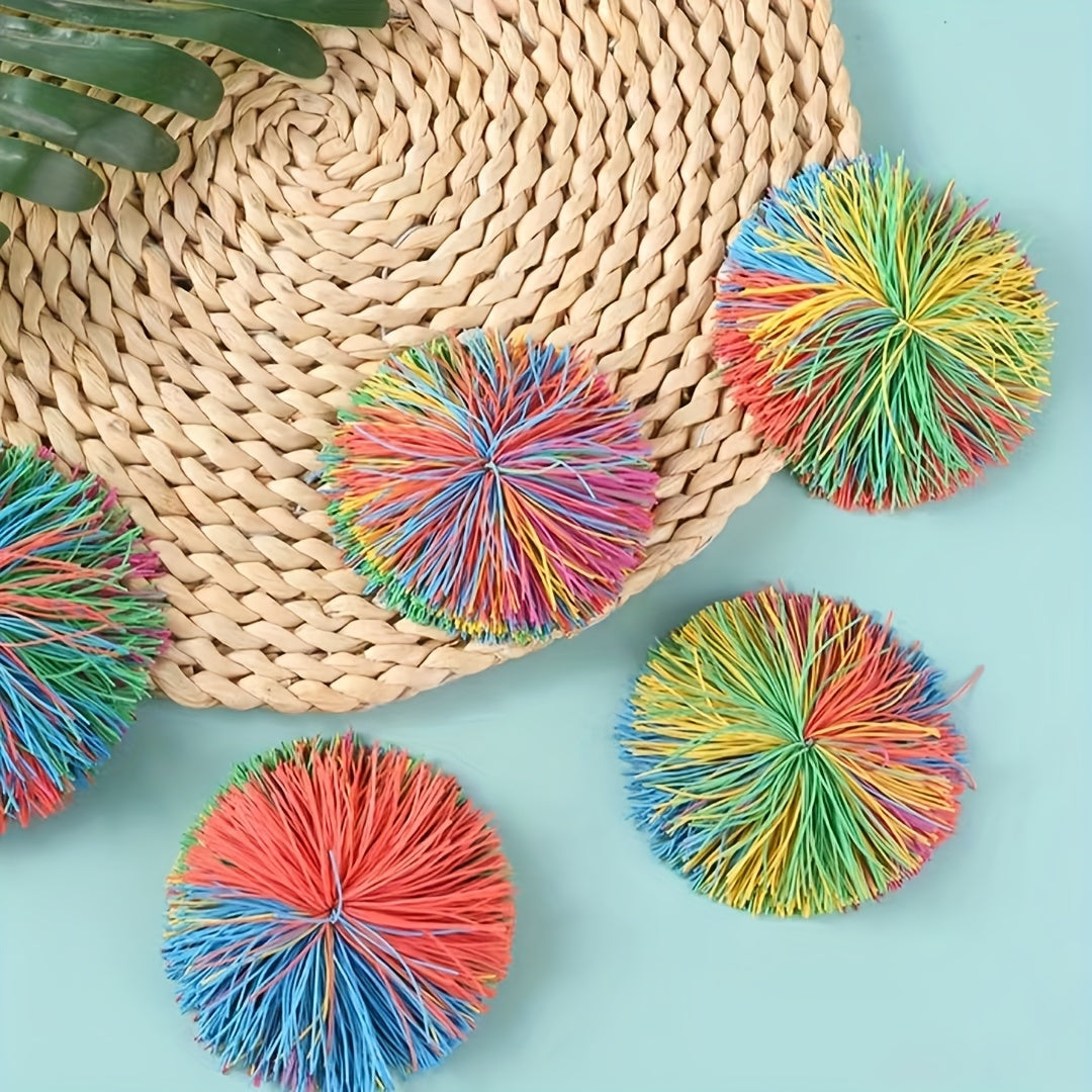 Stretch Balls for Kids & Adults Red & Multicolor Soft Elastic Kush Balls