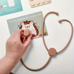 Silicone Doctor Toy Set Medical Examination Stethoscope Kit