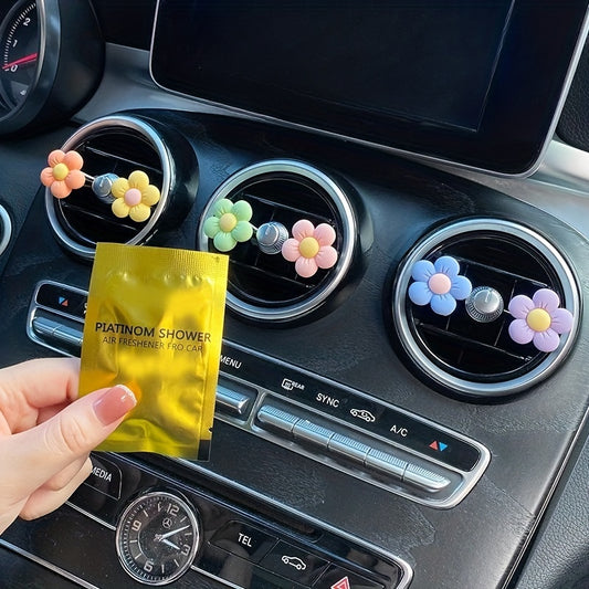 10pcs Car Air Freshener Tablets 5 Scents Lavender Lemon Ocean Peach Cologne