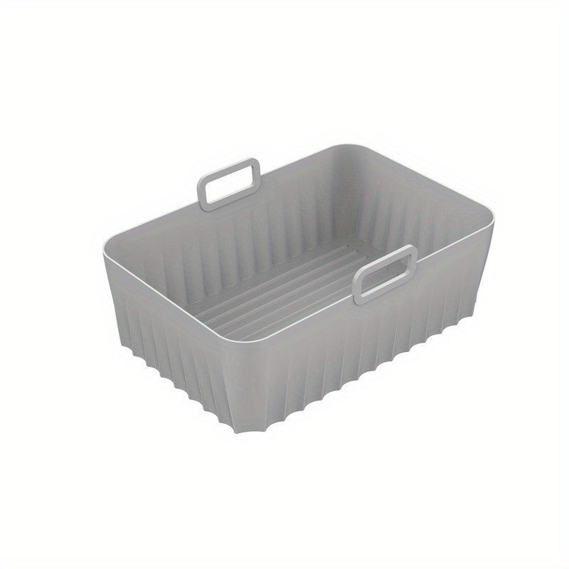 Rectangular Silicone Air Fryer Liner 21x14 Non Stick Dual Zone Baking Tray