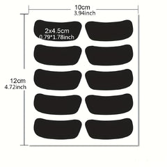 150pcs Eye Baseball Stickers Softball Face Paint Eye Strips