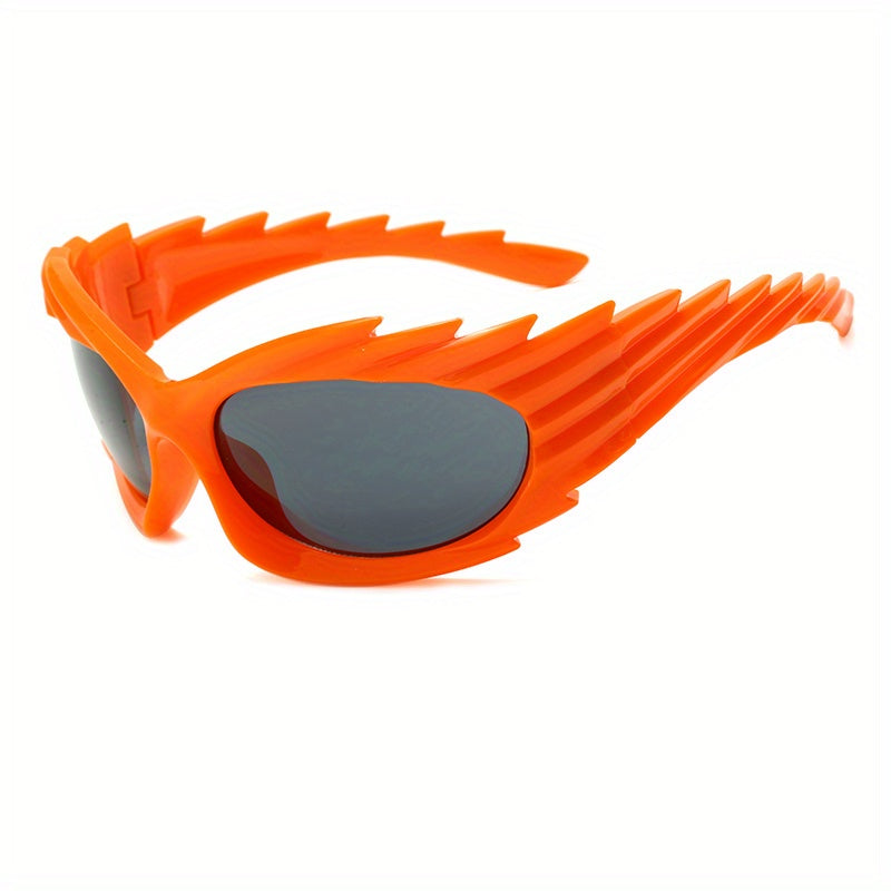 Hedgehog Cat Eye Sports Sunglasses Wrap around Outdoor Glasses