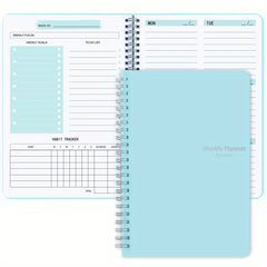 Trees Spiral Undated A5 Daily Weekly Notebook Planner Agenda 52 Sheets
