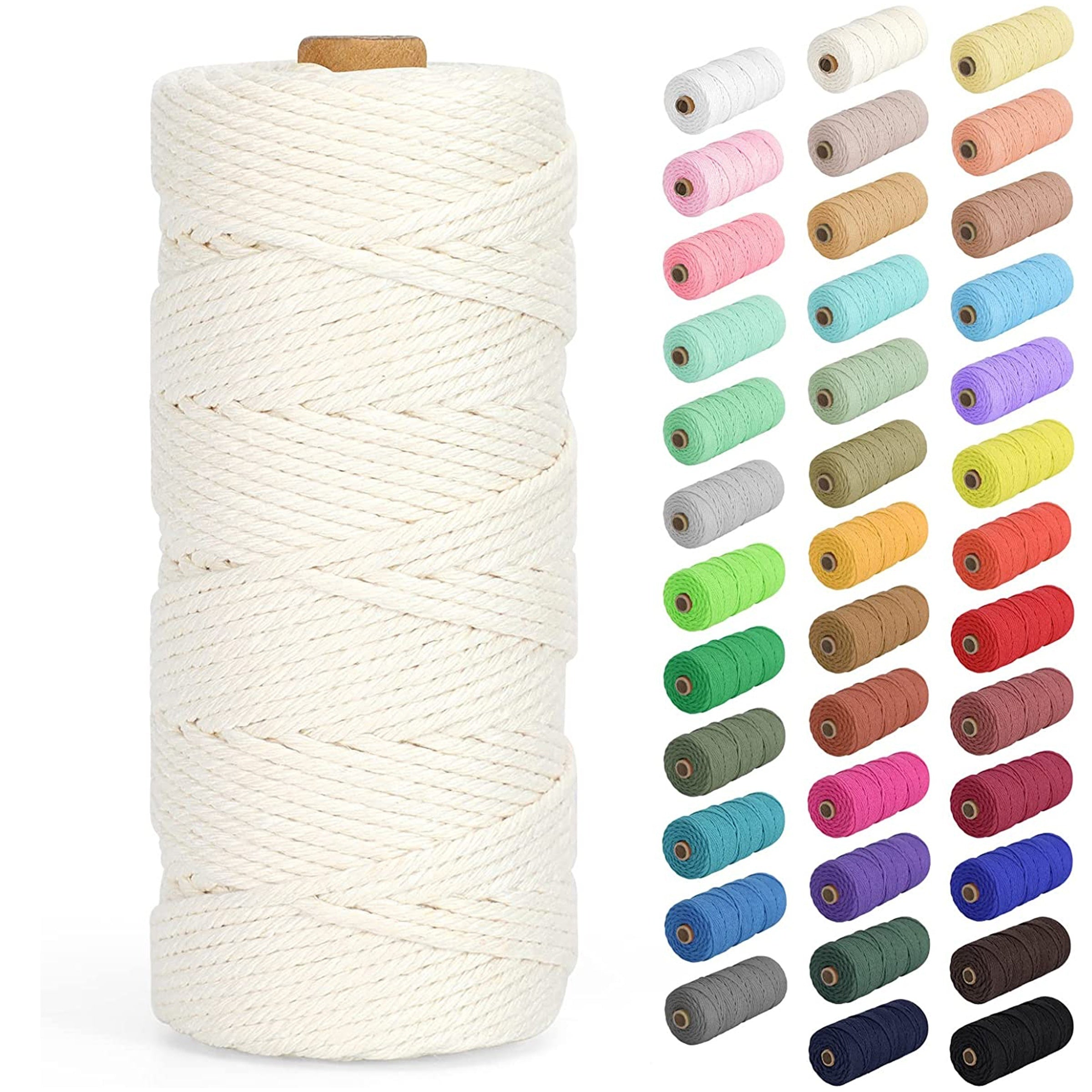 3mm X 220 Yards Cotton Macrame Rope for Crafts