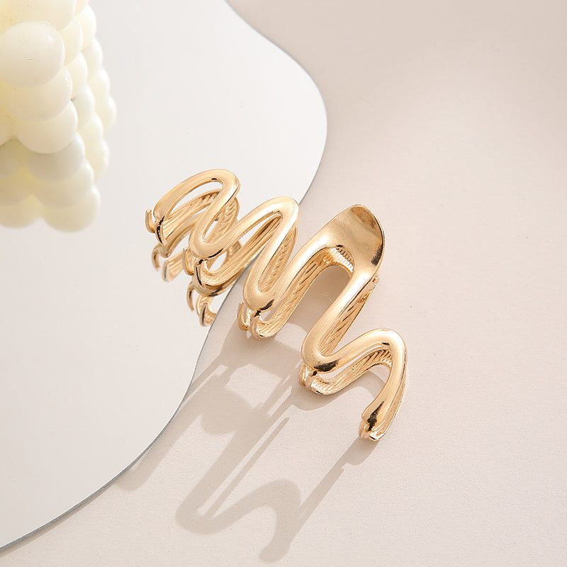 Golden Metal Hair Claw Clips For Women Strong Hold Hair Clamps