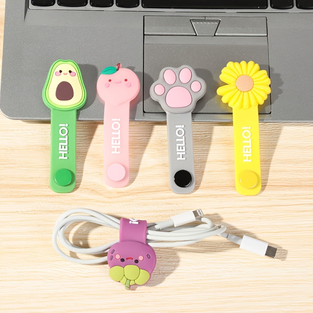 Fruit Flower Cable Winder - Keep Cables Organized & Protected