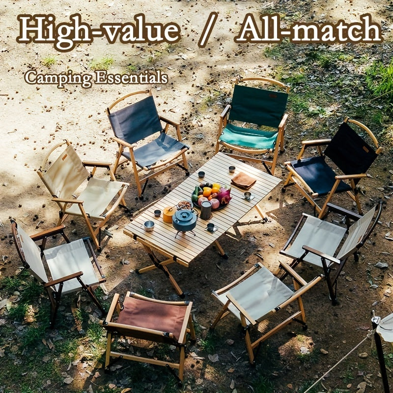 Portable Folding Aluminum Table for Camping & Outdoor Leisure