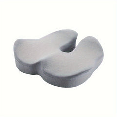 1pc Car Cushion Height Increasing Driving Lumbar Cushion Grey