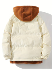 Men's Zip Up Hooded Jacket for Fall Winter