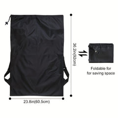 Waterproof Polyester Backpack Laundry Bag for Camping and Travel