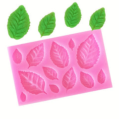 Maple Rose Leaf Silicone Mold Epoxy Resin Candy Polymer Clay Plant Series