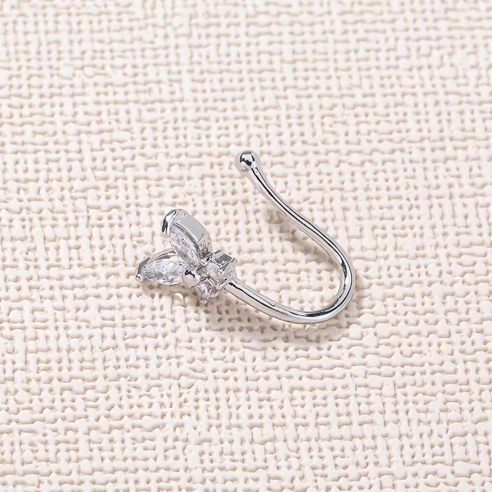 Y2K Butterfly Zircon Nose Clip Jewelry for Women