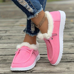 Plush Lined Thermal Snow Boots - Warm Winter Shoes