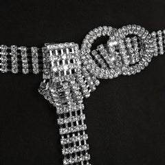 Rhinestone Waistband Y2K Chain Belt for Women