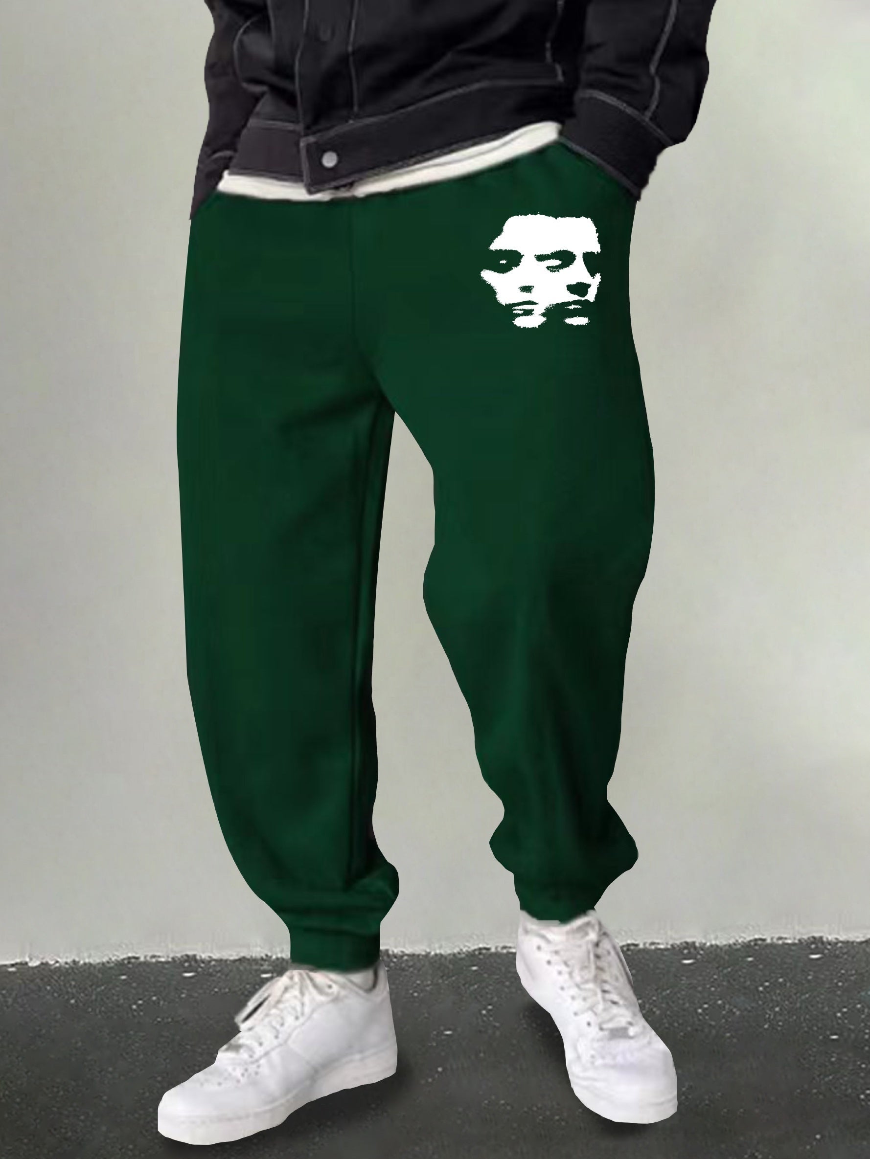 Men's Portrait Graphic Sweatpants Casual Stretch Breathable Drawstring Pants