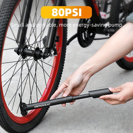 Portable Mini Pump for Bicycle Mountain Road Bike Inflator