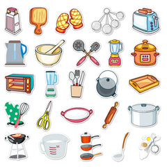 50 Fun Vinyl Stickers for Kitchenware & More