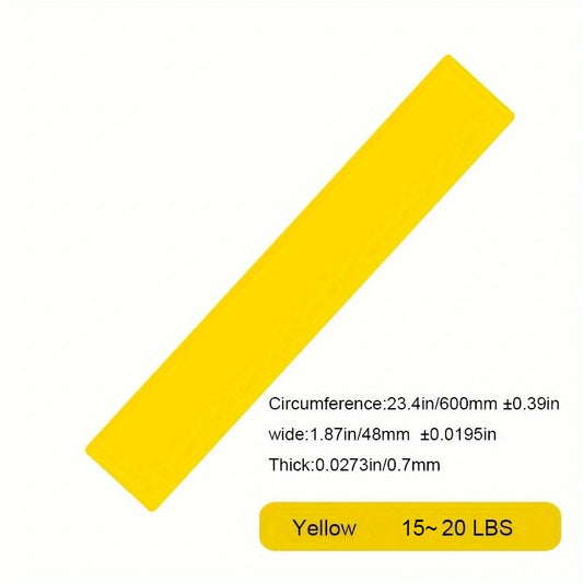 Yellow TPE Yoga Elastic Resistance Band for Body Muscle Training