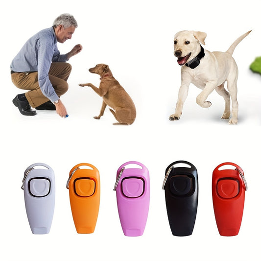 2 in 1 Dog Training Clicker & Whistle Keychain