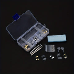 Eyeglass Nose Pads Repair Kit - Silicone Screw-in Nose Pads with Tools