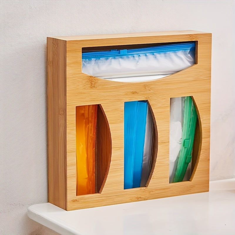 Bamboo Storage Bag Box Fresh Keeping Ziplock Organizer