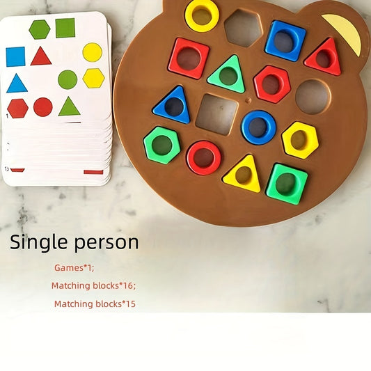 Geometric Shape Matching Puzzle Board Game for Family
