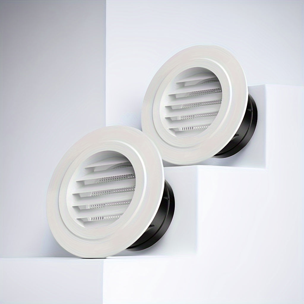 Round Vent Blind Grille Cover with Screen Grid