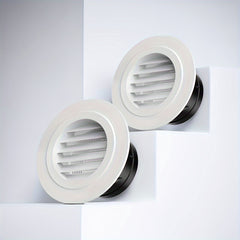 Round Vent Blind Grille Cover with Screen Grid