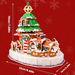 3pcs 3D Model Puzzle Large-scale Real Building Christmas Gift