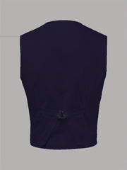 V Neck Smart Suit Trachten Vest Men's Casual Retro Style Waistcoat