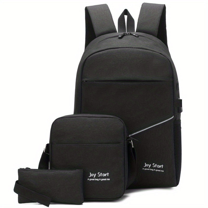 Men's Business Laptop Backpack Set