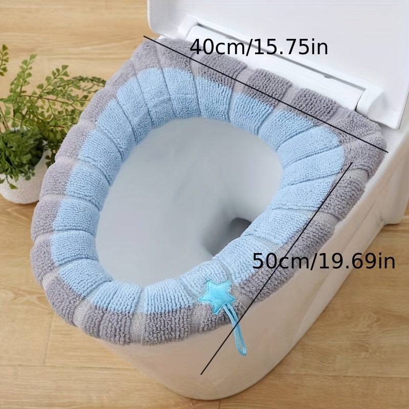 Warm Toilet Seat Cushion Winter Washable Waterproof Toilet Seat Mat