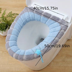 Warm Toilet Seat Cushion Winter Washable Waterproof Toilet Seat Mat