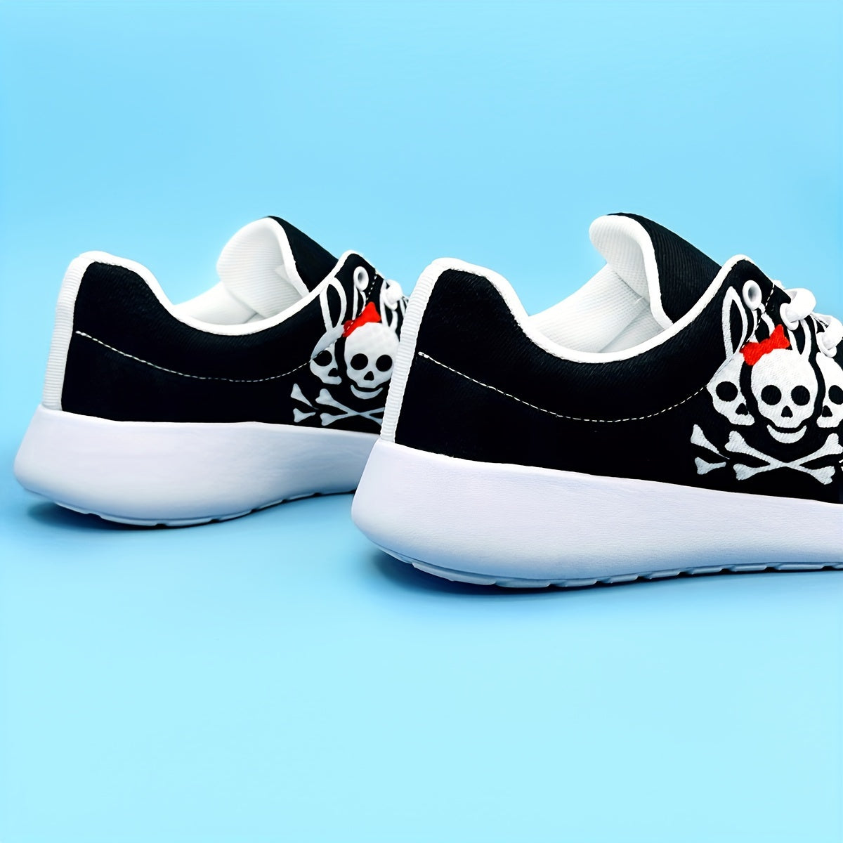 Skull Bunny Print Running Shoes Breathable Non Slip Sneakers
