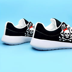 Skull Bunny Print Running Shoes Breathable Non Slip Sneakers