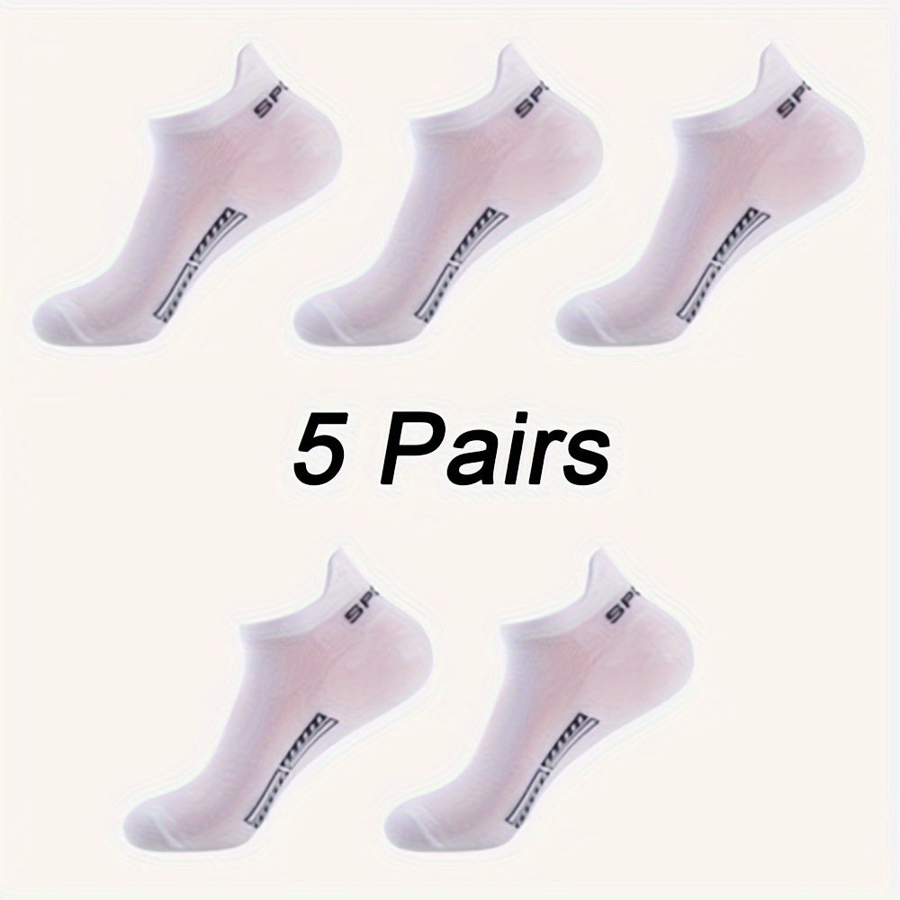 5 Pairs Quick Drying Ankle Socks For Men/Women