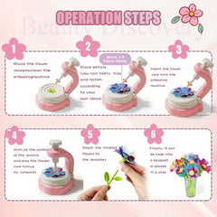 Fabric Flower Bouquet Toy Kit Flower Craft Kit with Flower Maker