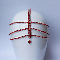 Crystal Layer Head Piece Hair Jewelry Women