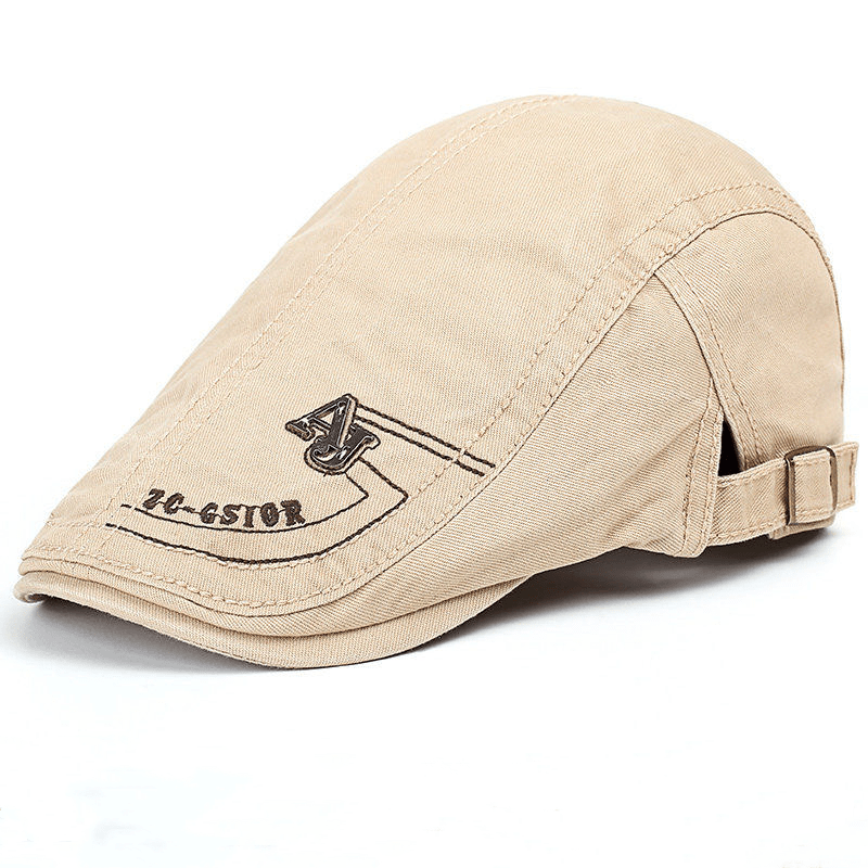 Pure Cotton Men's Beret Casual Peaked Cap